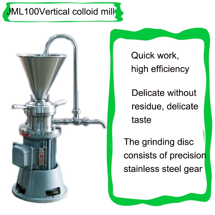 Colloid Mill Horizontal Peanut Butter Maker Jam Paste Grinding Making Machine