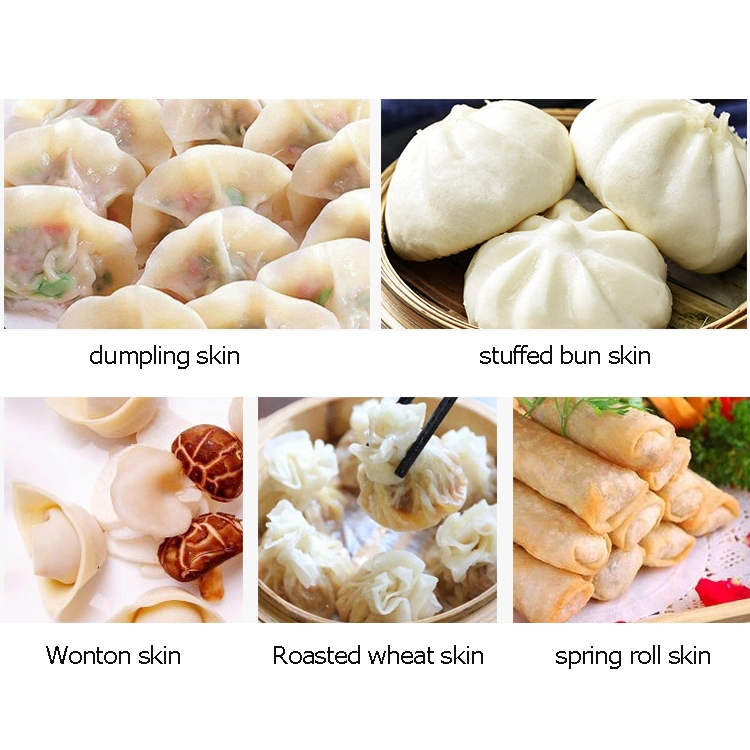 Automatic Dumpling Wrapper Making Machine Wonton Skin Maker Spring Roll Skin Maker Crepe Tortilla Chapati Roti Machine Dumpling Skin Making Machine