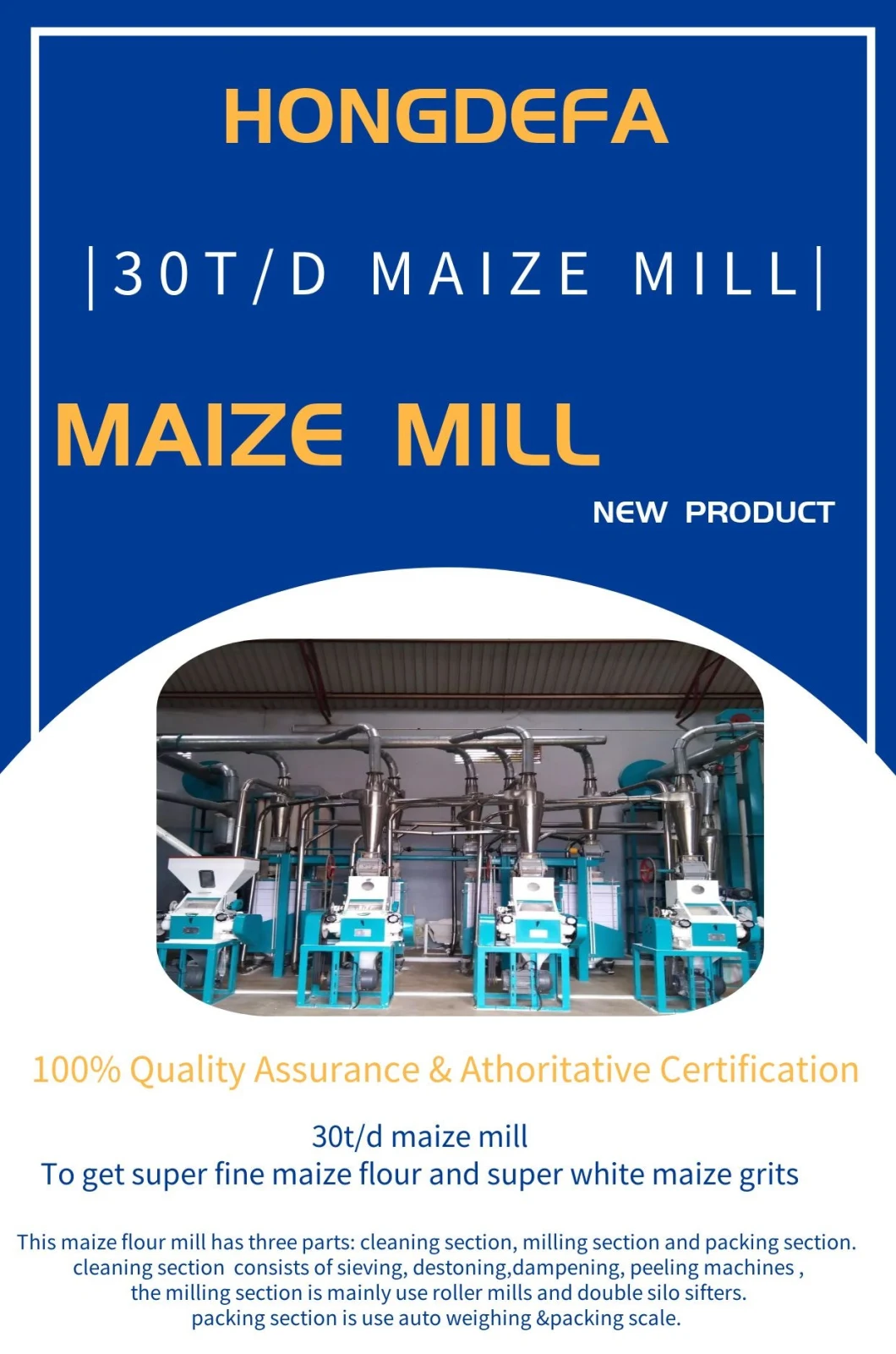 40ton 60ton100ton 120ton 150ton Automatic Wheat Flour Mill