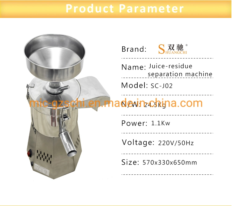 Automatically Slag Separate Soy Bean Milk Grinding Soybean Grinder Machine Slag Seapator Peanut Grinding Machine