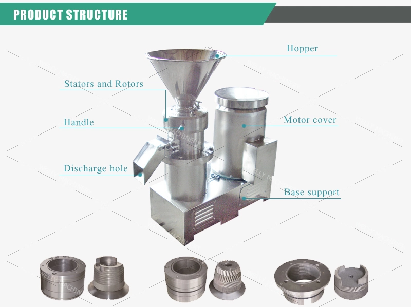 CE Approved Paste Sauce Making Machine Sesame Tahini Grinding Machine Almond Grinding Machine