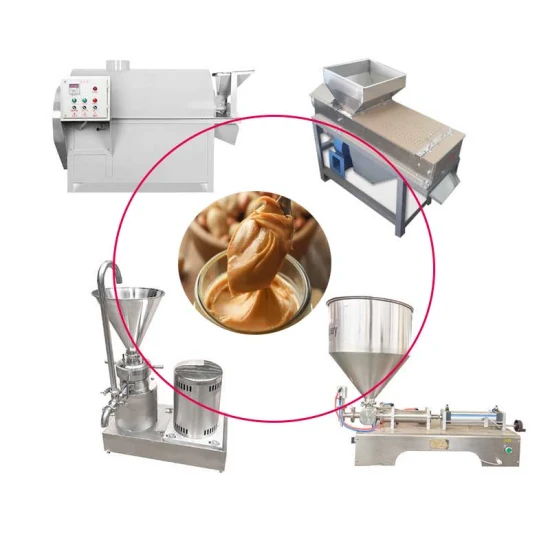 Sesame Tahini Grinding Making Machine Production Line Stainless Peanut Butter Making Machine