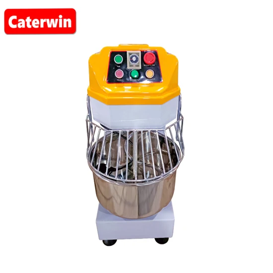 Caterwin Bakery Equipment 20L Flour Dough Kneading Machine Electric Spiral Dough Mixer