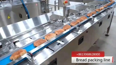 Factory Automatic Servo Motor Fabric Roll Bread Sandwich Donut Chapati Form Fill Seal Wrapping Flow Packaging Packing Filling Sealing Machine