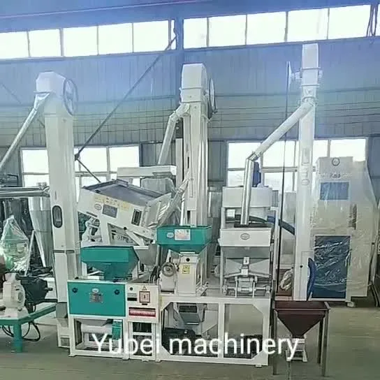 Rice Mill Automatic Machine Complete 10-100 Rice Hulling Integrated Rice Milling Machine