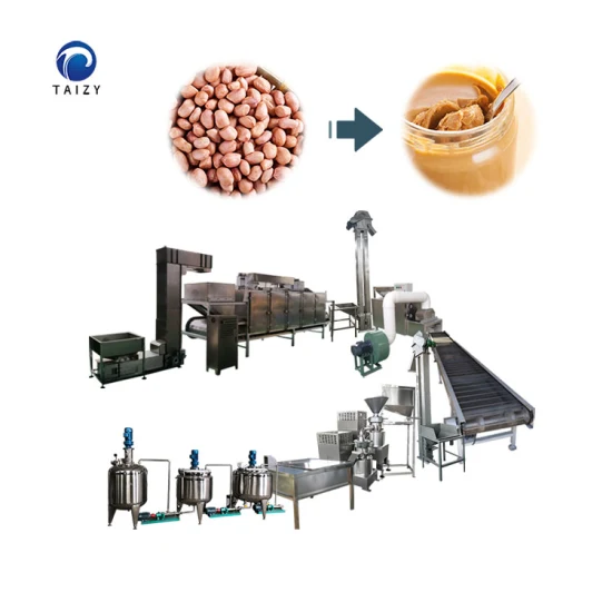 Professional Factory Automatic Industrial Peanut Butter Production Line Tahini Making Machine From Amy